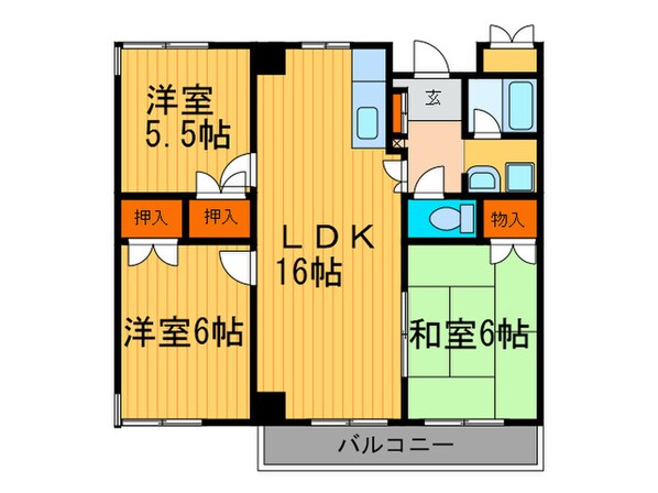 シルベーヌ北山の物件間取画像